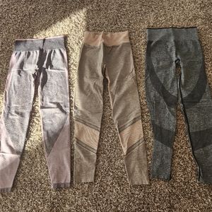 Victorias secret PINK seamless leggings bundle of 3